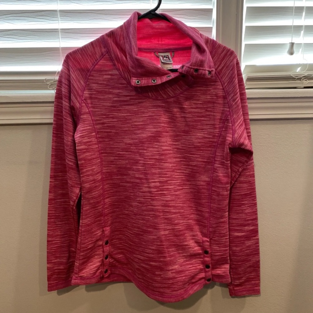Avalanche Asymmetrical Fleece Pullover Sweatshirt Womens Medium.